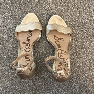 Sam Edelman Metallic Gold Heels